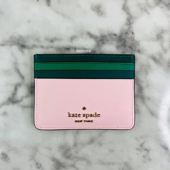 Kate Spade Colada Pineapple Small Slim Card Holder Wallet - Picture 2 of 5